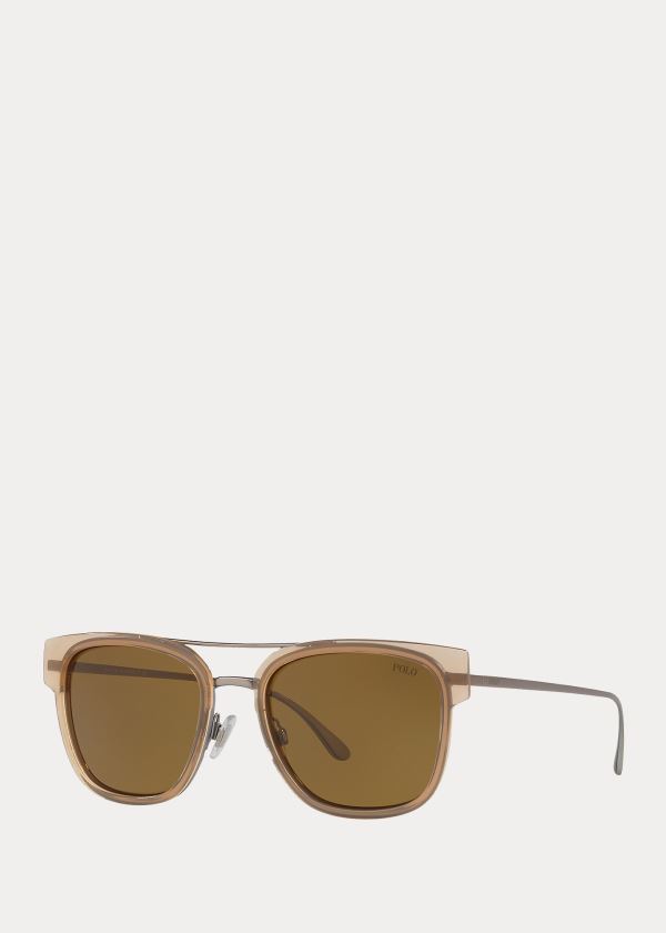 Men's Polo Ralph Lauren Squared Sunglasses | 439025GDK